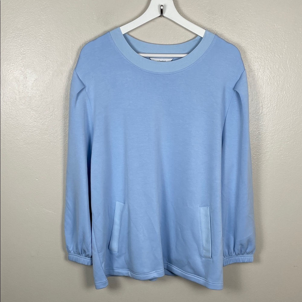 NWOT CJ Banks X Light Blue Women's Top